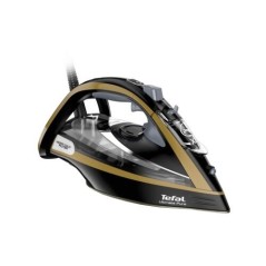 Tefal Ultimate Pure FV9865E0 Steam Iron 3000W - Sleek Black & Gold Design for Effortless Ironing
